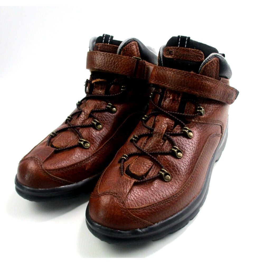Womens Dr. Comfort Vigor Hiking Boots Sz 8 N Chestnut Leather 2520‎ NICE!